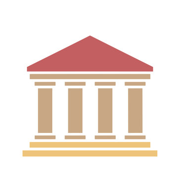 Building with columns icon