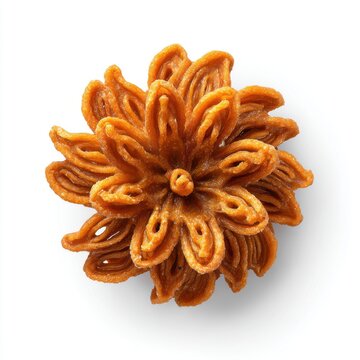 Sri Lanka New Year kokis sweet crispy  isolated on a white background
