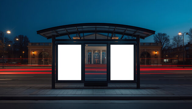 Bus stop billboard, side