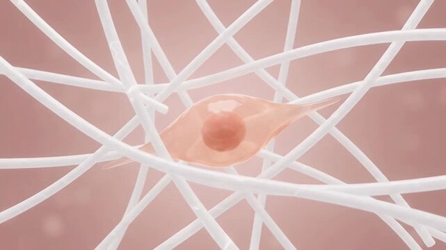 Continuous Fibroblast Collagen Extrusion and Dermal Weaving Loop