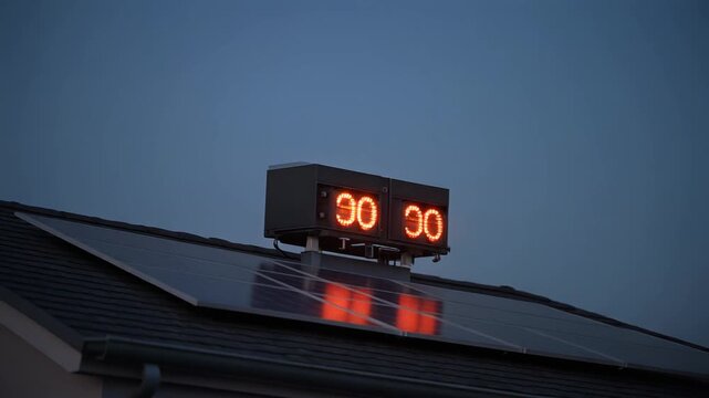 Inverter light blinking at dusk