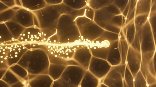 Dopamine Neurotransmitter Linear Pulse across Synaptic Cleft