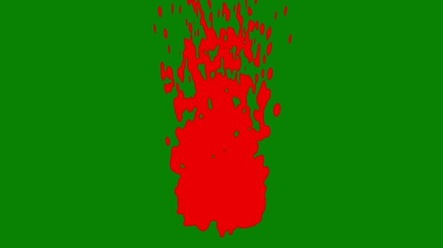 Fire flames smooth burning on edge, Perfectly looping realistic flames with danger, Extremely realistic fire flames  from in the down into up, Fire flame tourch looping effect on green screen.4k