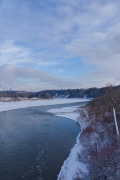 North Saskatchewan River in the Winter