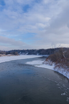 North Saskatchewan River in the Winter