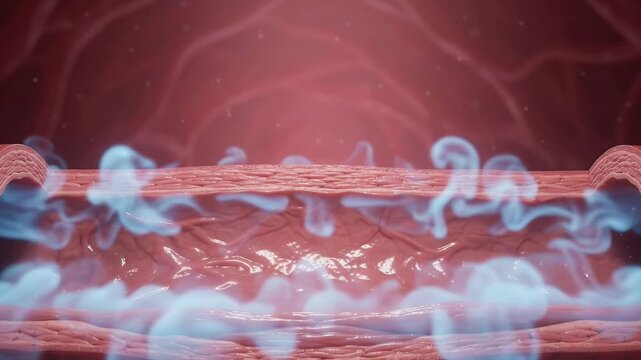 Vascular Vasodilation and Smooth Muscle Tissue Relaxation Stretch