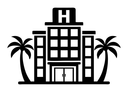 hotel icon vector, Symbol, logo illustrations
