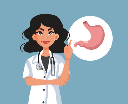Worried Young Woman Looking Up At A Heavy Stone Labeled Stress Illustration. Anxious cartoon woman looks up fearfully at a giant dark rock with stress text falling toward her
 