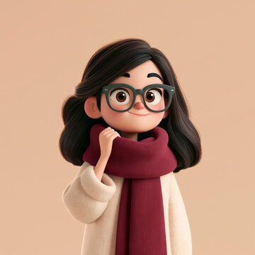 A young person with glasses holding a smartphone close to their face