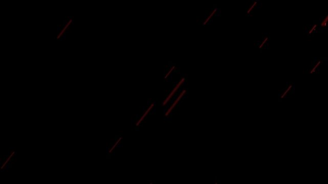 Creepy Blood Rain Effect with alpha matte. Horror Concept Animation