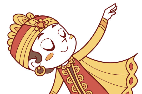Wayang indonesia Detailed wayang kulit vector illustrations featuring charming traditional dancer character with cultural heritage art  generated ai