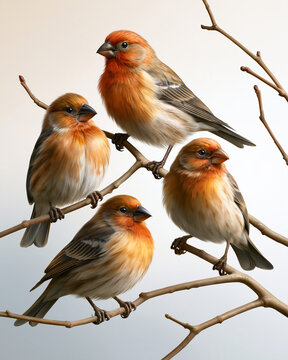 Finch beak variation illustrating evolutionary adaptation