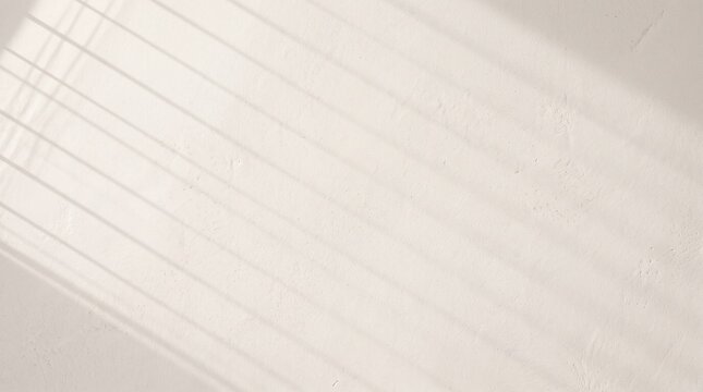 Minimalist Light Alabaster Plaster Background Template with Soft Window Shadows