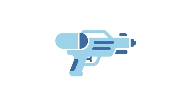 A futuristic water blaster toy in a sleek design for creative play.