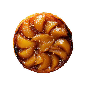 Top View of Fresh Apple Tarte Tatin