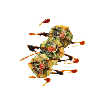 Korean Zucchini Pancakes With Soy Sauce