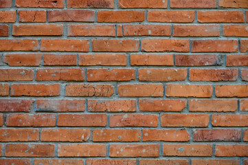 Fototapeta premium Horizontal Red Brick Wall Textured Background