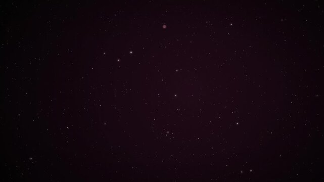 Serene dark cosmic space animation with shimmering stars gently drifting across purple galaxy background motion