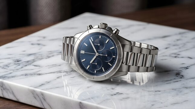 watch on a black background
