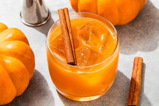 Sweet Homemade Pumpkin Pie Spice Old Fashioned Cocktail