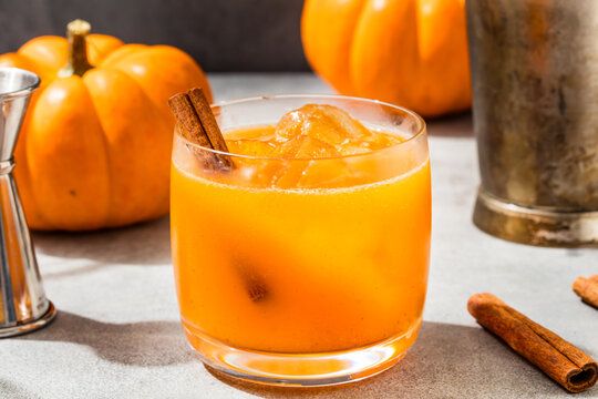 Sweet Homemade Pumpkin Pie Spice Old Fashioned Cocktail