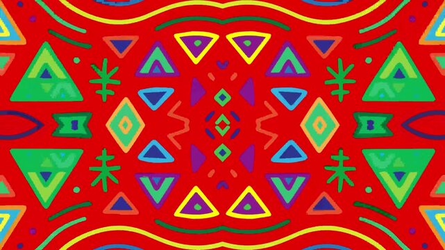 Vivid psychedelic mandala patterns create a vivid kaleidoscope video with hypnotic motion, ideal for an abstract background for music and social media.