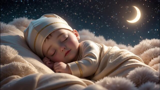 Baby lullaby sleeping animaton