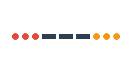 Morse Code Communication Dots and Dashes Isolated © Emas