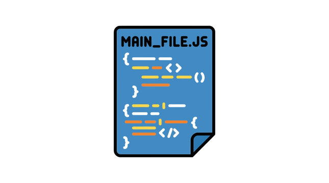 Isolated JavaScript code document icon