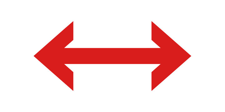 Red double-sided arrow symbol for exchange and horizontal movement.