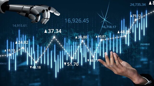 AI tools analyze stock market data through dynamic chart visualization to forecast price trends and support strategic investment decisions Marrow