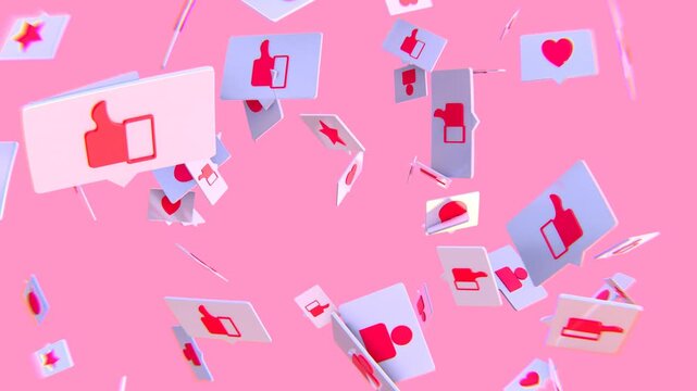 like reaction in pink loop