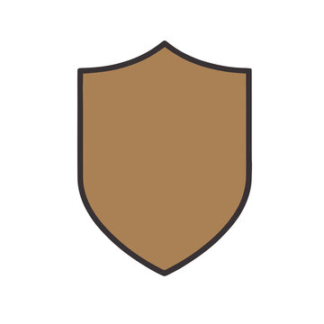 Brown shield icon