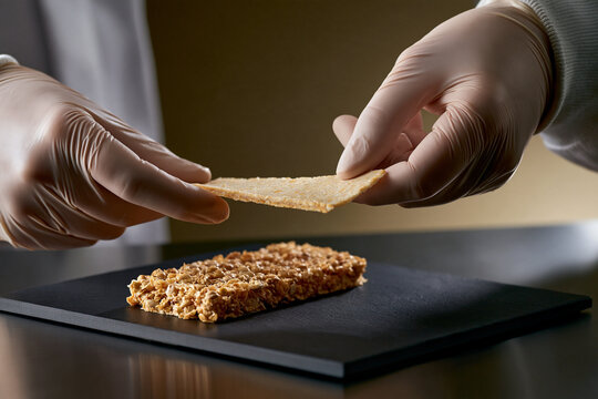 Technologist Testing Lupin Tempeh