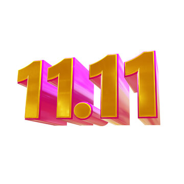 11.11 Sale 3D Number
