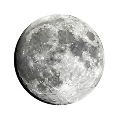 Obraz premium Moon with craters in space
