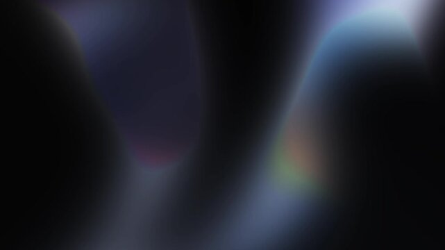 Minimal dark monochromatic black silver grey and soft white gradient motion loop with gentle liquid light glow Perfect for elegant cinematic overlays