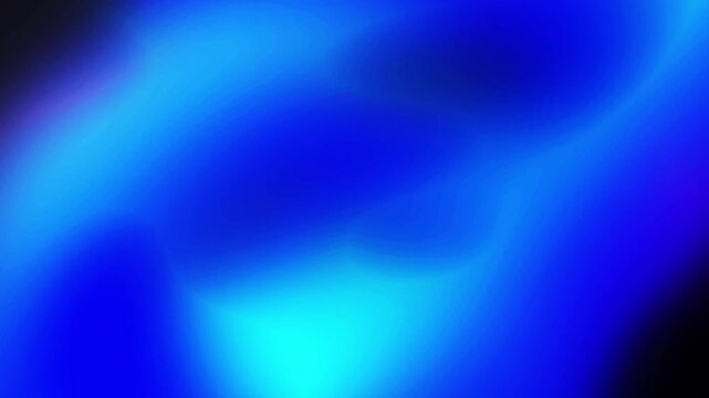 Bright royal blue cyan and electric azure gradient motion loop with smooth glowing liquid light textures Perfect for energetic video backgrounds and presentation overlays