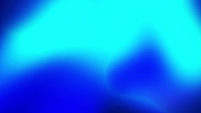 Vibrant electric cyan and deep royal blue gradient motion loop with gentle fluid light textures Perfect for modern presentation overlays and video backgrounds