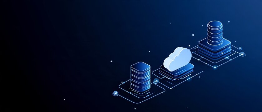 Connected cloud database nodes in ERP infrastructure