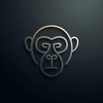 Monochrome Simian Silhouette