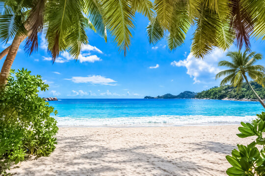 Plage de Takamaka, Mah&eacute;, Seychelles 