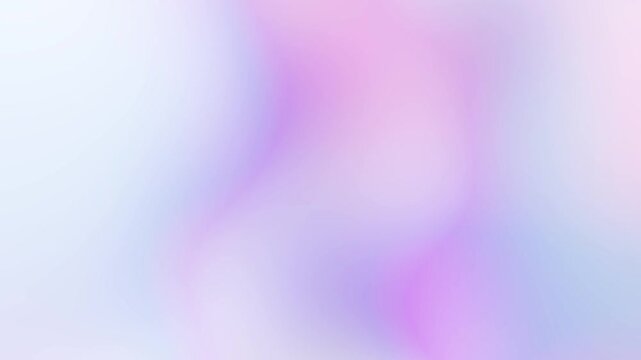Soft aesthetic pastel lavender purple and white gradient motion loop featuring smooth glowing fluid light blur Perfect for modern presentation backgrounds and intros