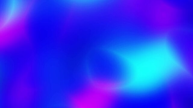 Vibrant electric cyan neon purple and royal blue gradient motion loop with smooth glowing liquid light flow Perfect for energetic video intros and overlays