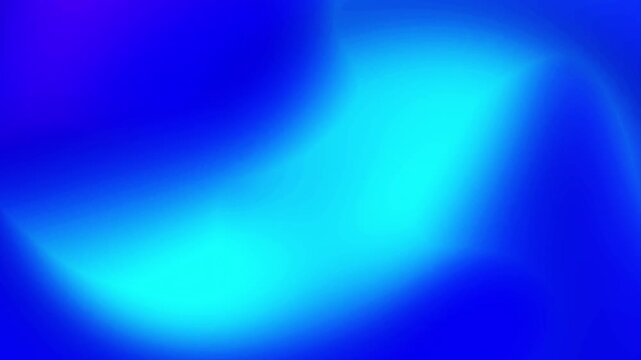 Vibrant royal blue and electric cyan gradient motion loop with smooth glowing liquid light flow Perfect for energetic video intros and overlays