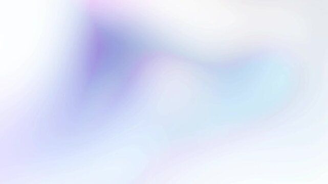 Soft clean white pastel purple and light lavender gradient background loop with subtle glowing liquid light reflections Perfect for aesthetic presentation backgrounds and intros