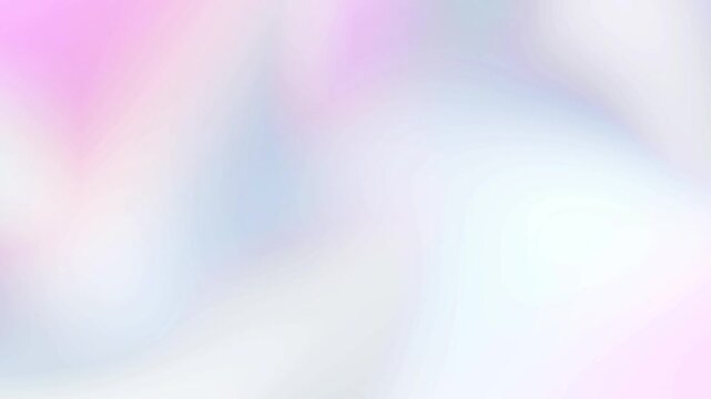 Soft clean white pastel rainbow and light holographic gradient background loop with subtle glowing liquid light reflections Perfect for aesthetic presentation backgrounds and intros
