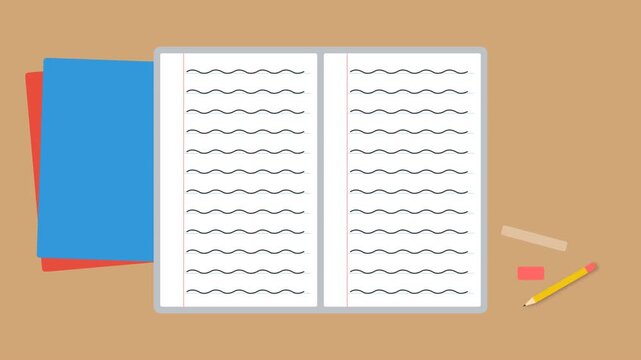 vector illustration of a notebook gallery, illustration, wood, page, template, design