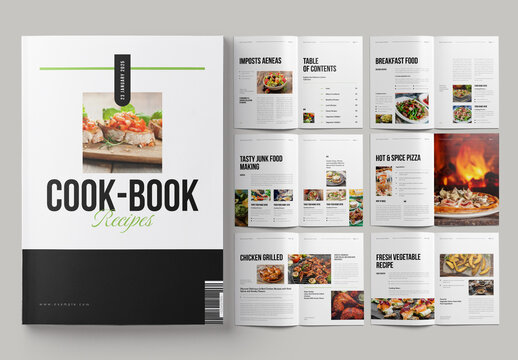 Cookbook Template Design
