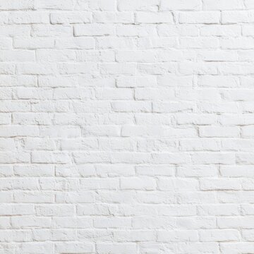 Smooth white painted brick wall with subtle texture